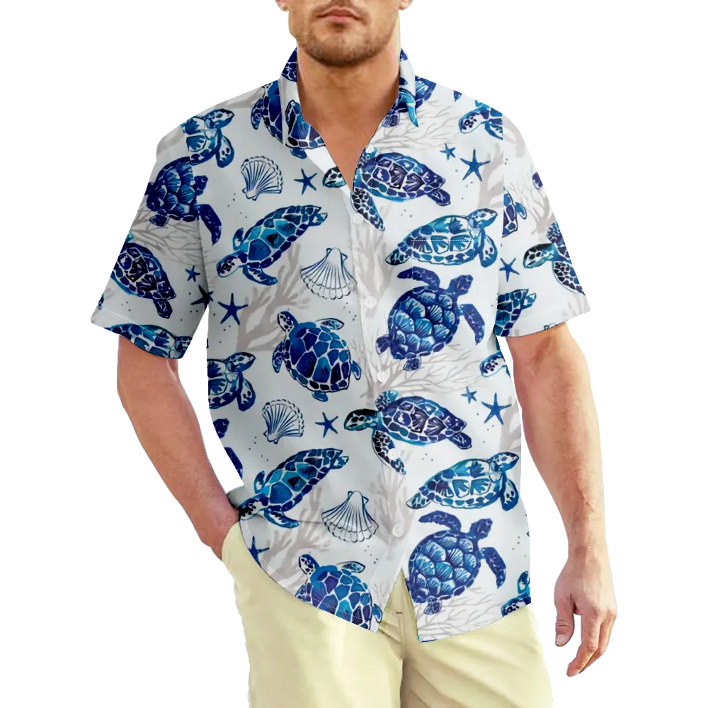 Men's Hawaiian Shirt Outfits  Graphic Prints Shirt Collar 3D Print Outdoor Street Short Sleeve 3D Print Clothing Apparel Basic Classic Comfortable Big And Tall