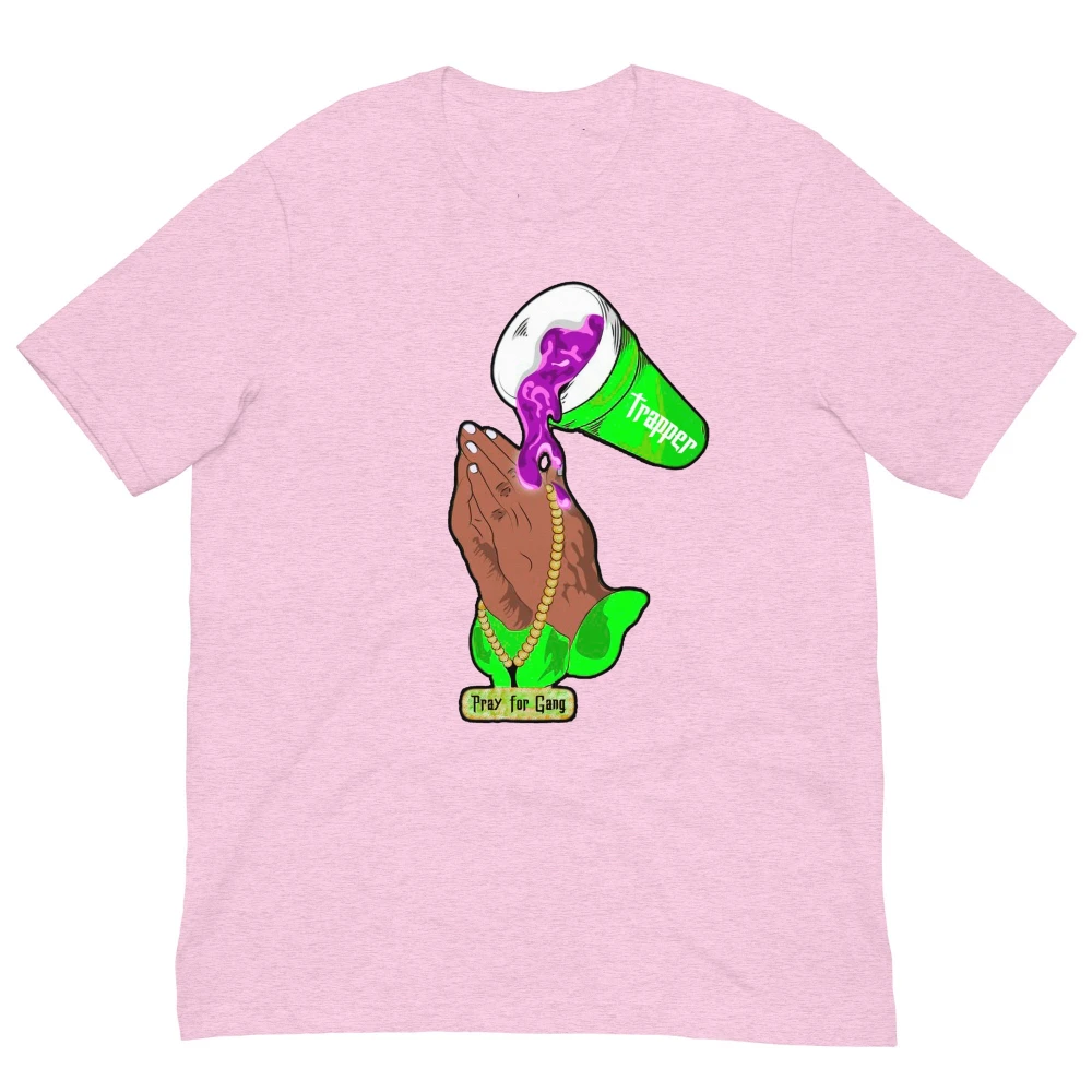 PRAY GANG Printed Street Short Sleeves