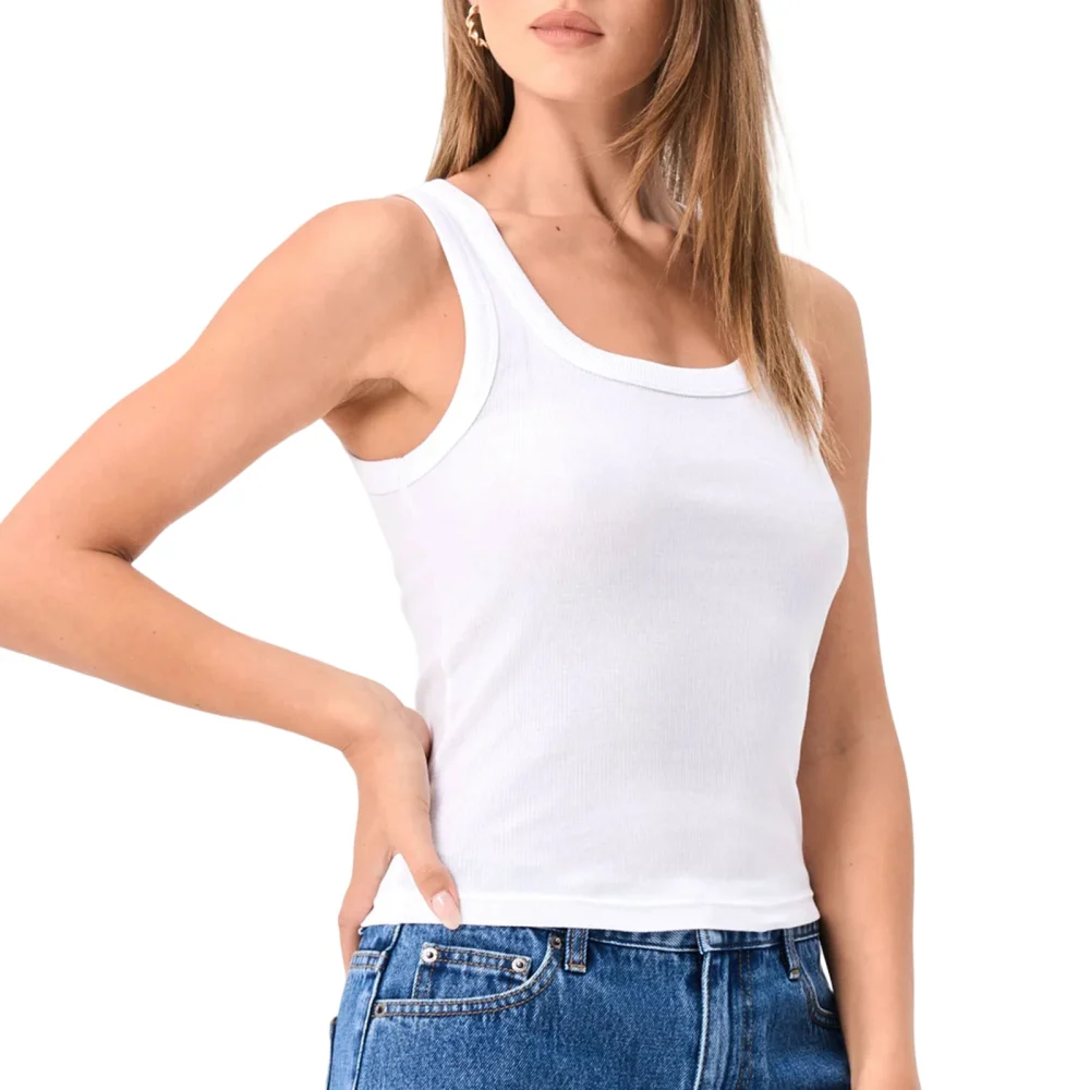 Women Vest Shirt, Sleeveless Off Shoulder Solid Color Knit Tops 