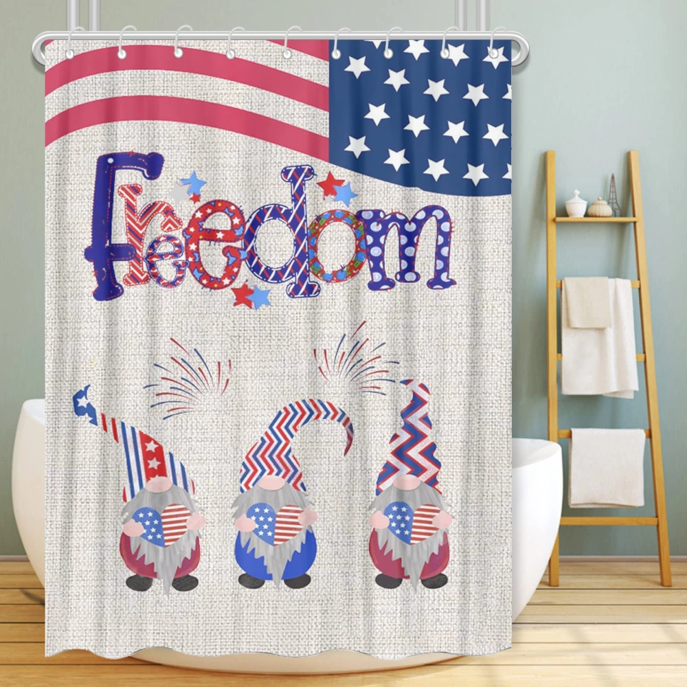 Shower Curtain,Printed Shower Curtains,Waterproof Fabric Bath Curtain with 12 Hooks Bathroom Decor