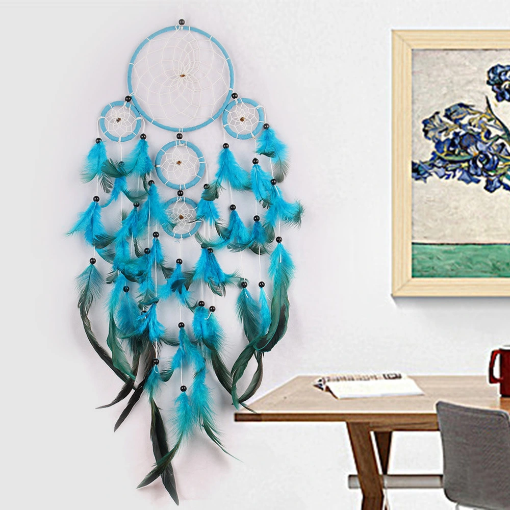 Home Decoration Dream Catcher Feather Wall Hanging Handmade Natural Ornaments Wind Chimes