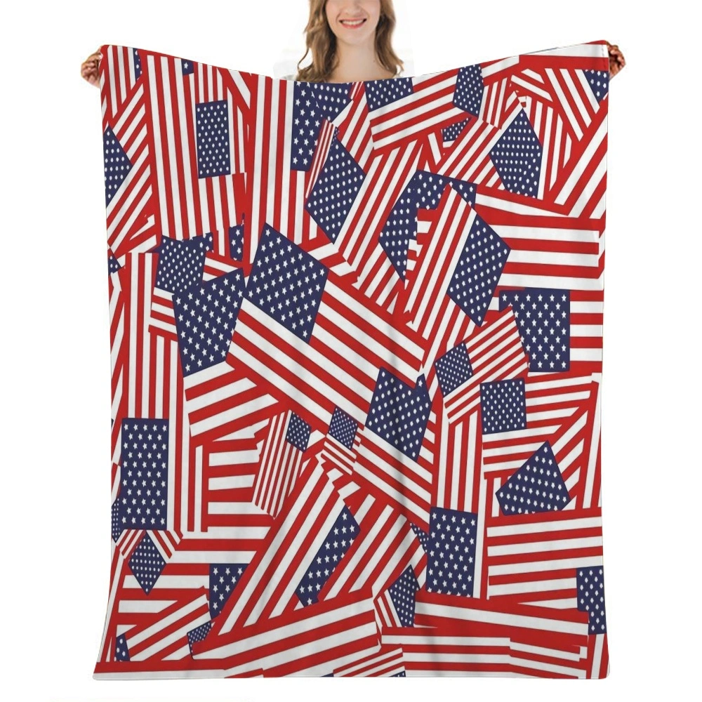 4th of July Decoration Throw Blanket, Valentines Day Gift for Wife, Fiance, Girlfriend, Partner, Romantic Gifts for Her for Anniversary, Birthday, Wedding, Engagement, Honeymoon