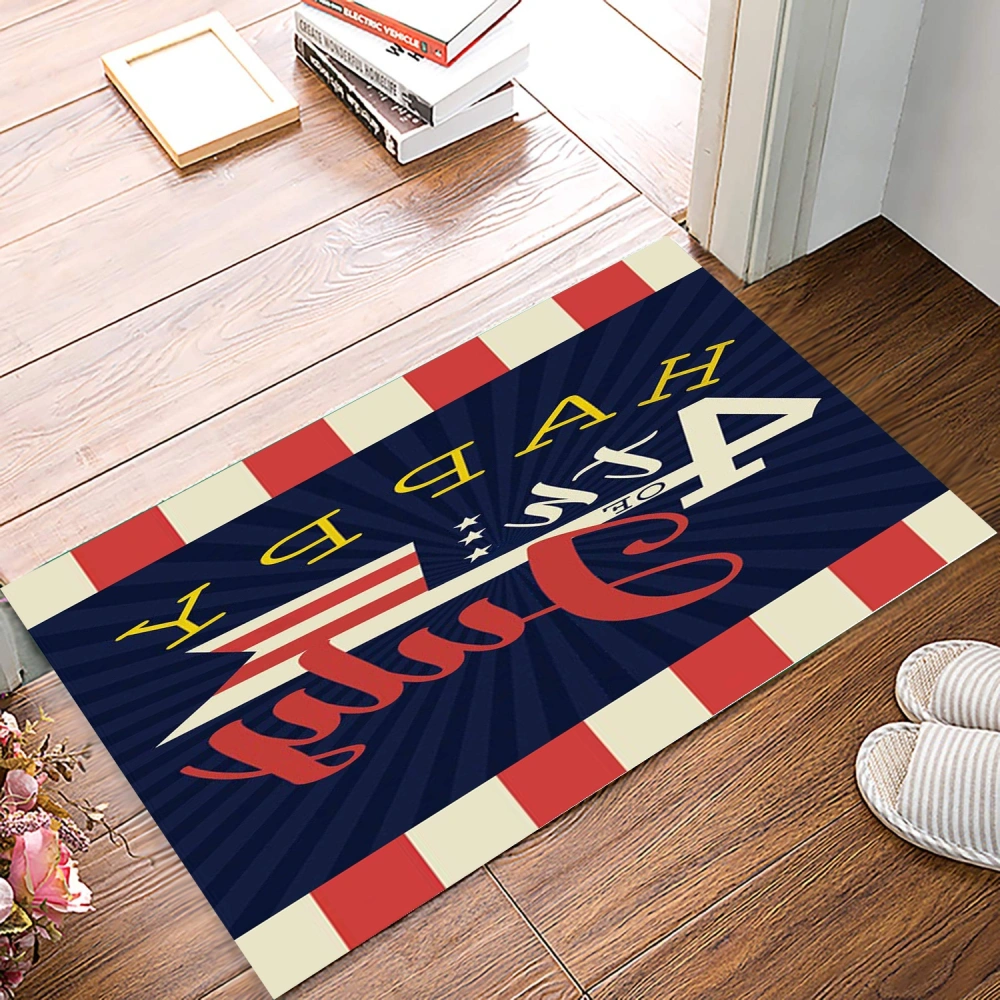 American Flag Decorative Doormat,Christmas Holiday Floor Mats Decor for Christmas Holiday New Year Home Front Door