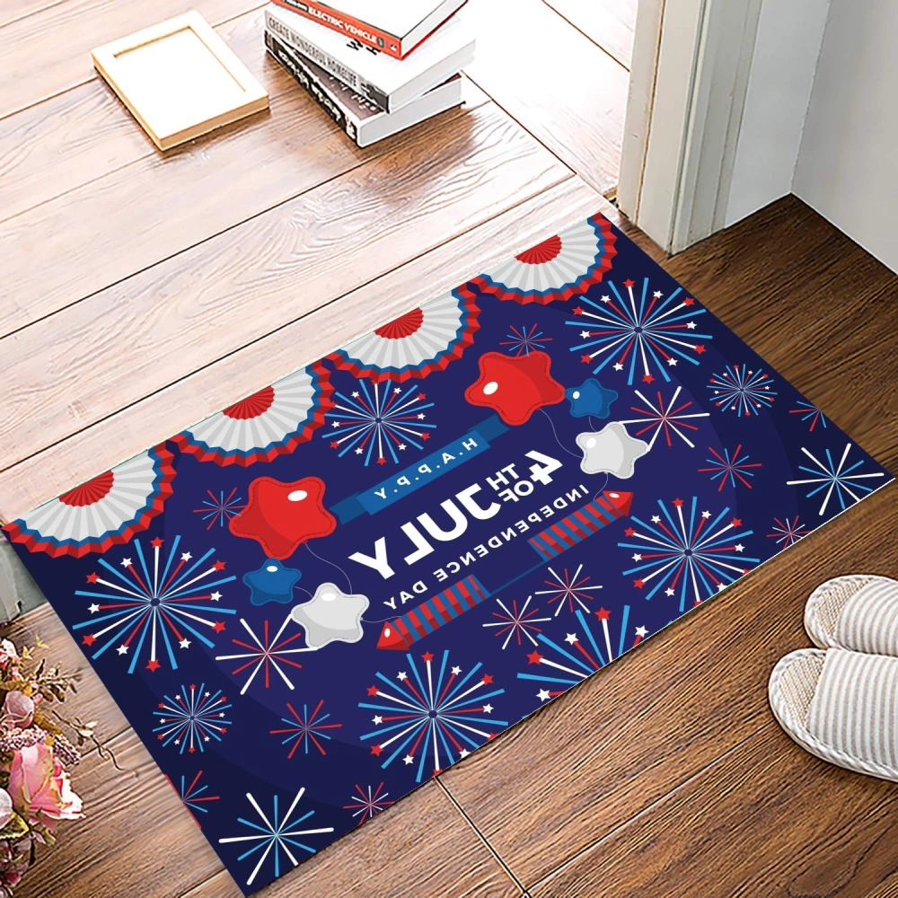 4th of July Fun Doormat,Multicolor