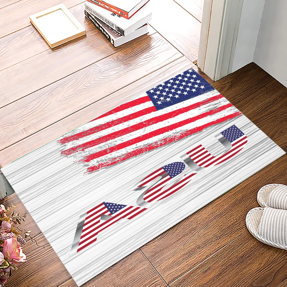 4th of July Doormat with Heavy Duty Backing Christmas Doormat Front Door Mat for Patio Entryway Home Decor Easy Clean