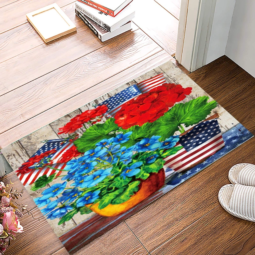 American Flag Mat with Non-Slip Backing Frontdoor Doormat Outside Doormat Christmas Doormat for Outside Porch Entrance