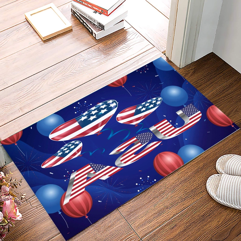 4th of July Front Doormats Christmas Floor Mat Funny Definition Gift Welcome Doormat with Heavy Duty Backing for Entrance Decor