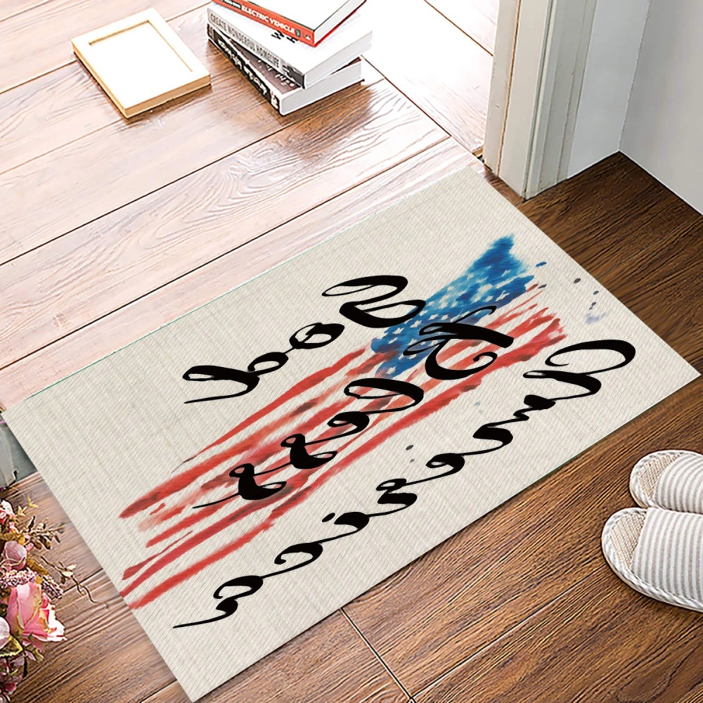 American Flag Outdoor Rugs Washable Indoor Buffalo Check Rug Layered Doormats for Front Door/Front Porch/Farmhouse/Entryway/Patio