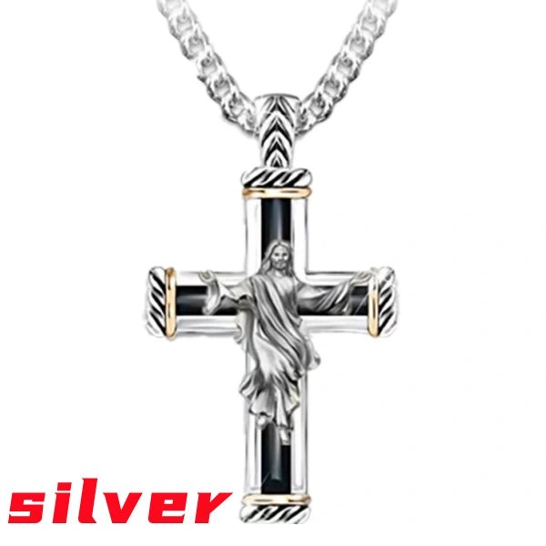 Men's And Women's Fashion Vintage Cross Pendant Necklace