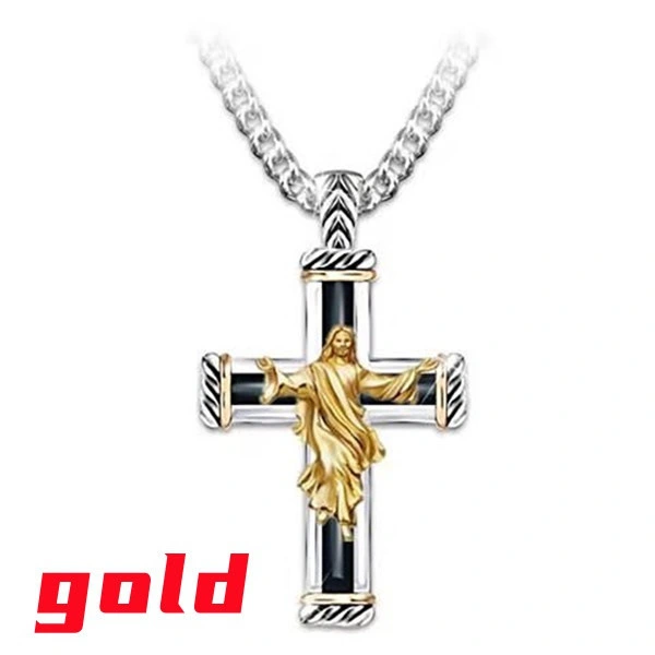 Men's And Women's Fashion Vintage Cross Pendant Necklace