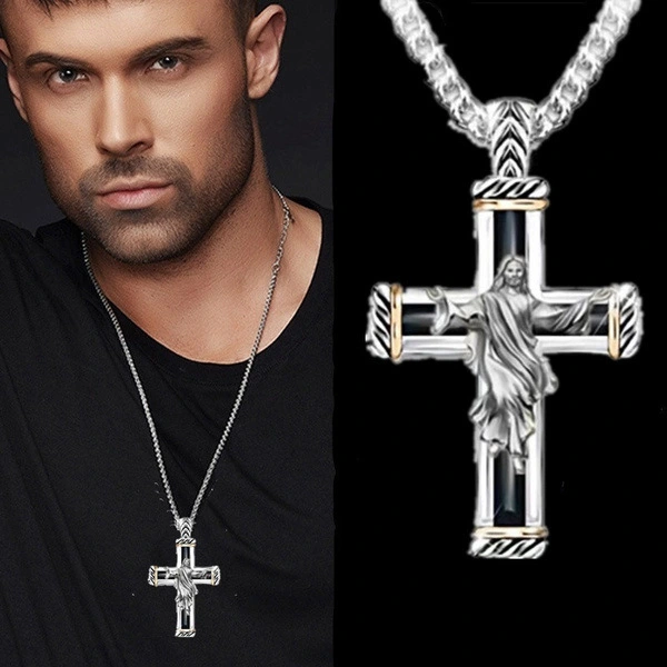 Men's And Women's Fashion Vintage Cross Pendant Necklace