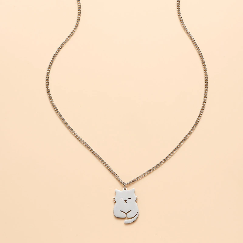 Super Cute Cat Pendant Necklace