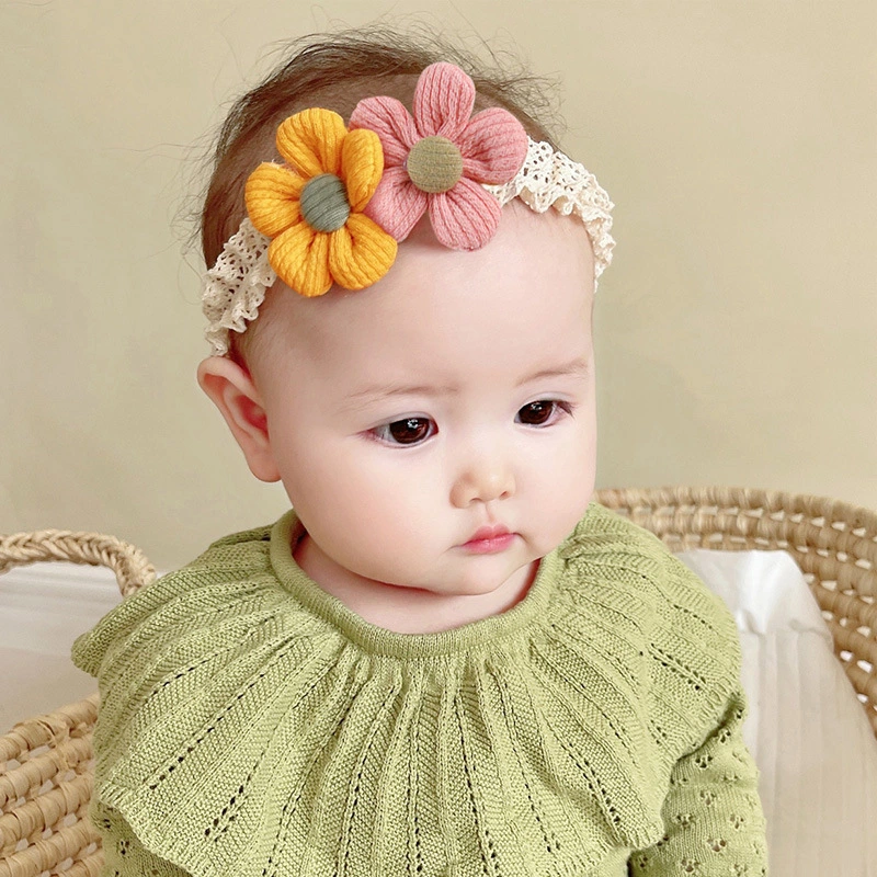 Three-piece Suit Flower Bow Tie Baby Hair Band