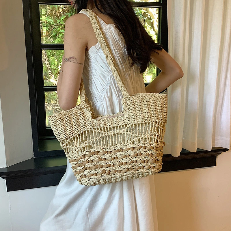 Fashion Woven Shoulder Bag Casual All-match Tote