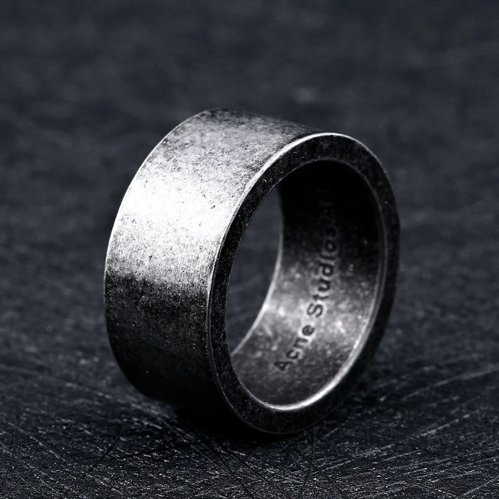 Titanium Steel Men And Women Simple Ring