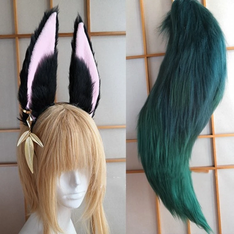 Cos Wig Ear And Tail Earrings