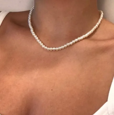 Simple Pearl Necklace Clavicle