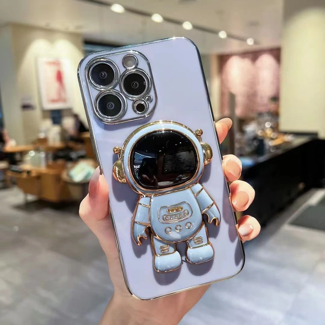 Three-dimensional Astronaut Bracket Soft Cover Phone Case