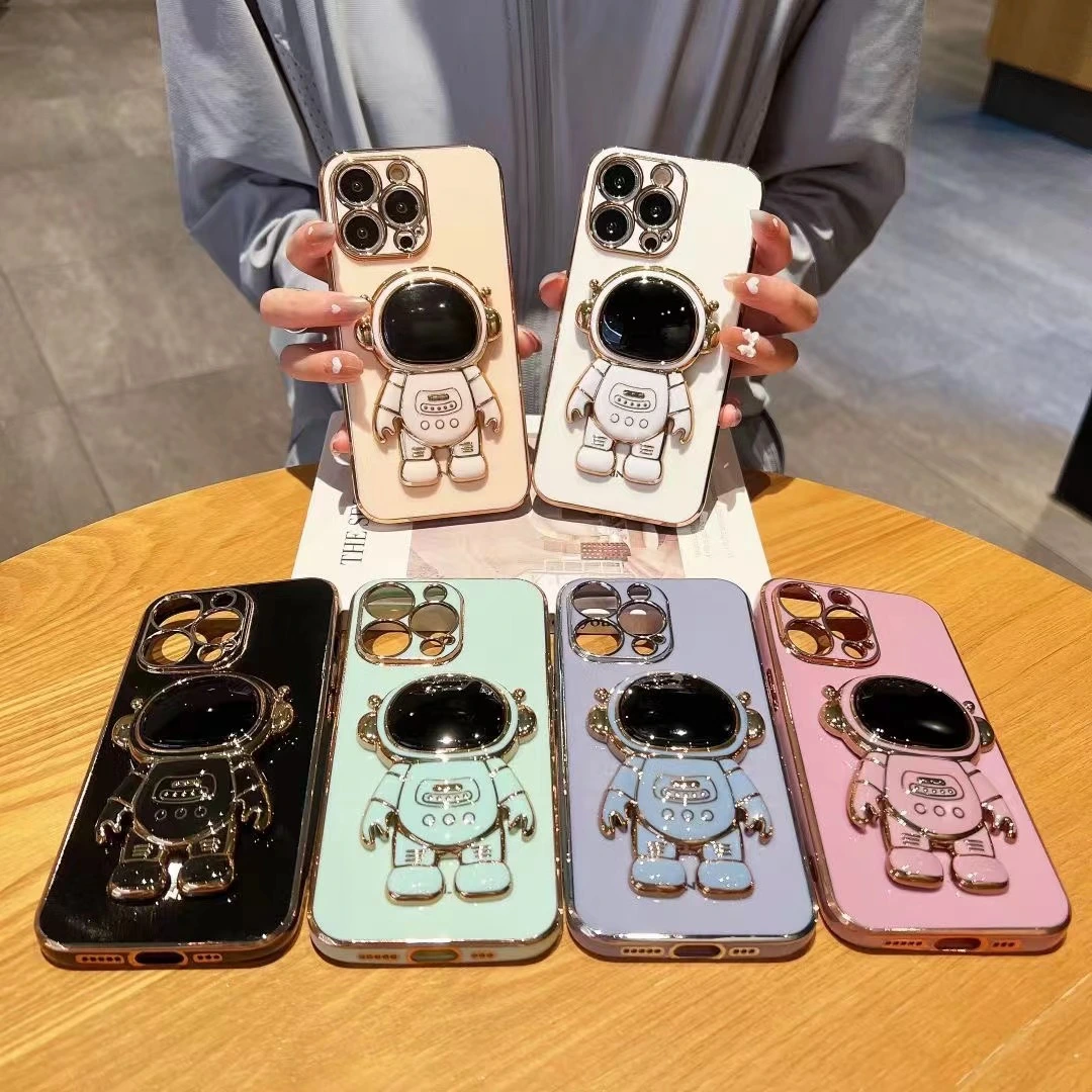 Three-dimensional Astronaut Bracket Soft Cover Phone Case