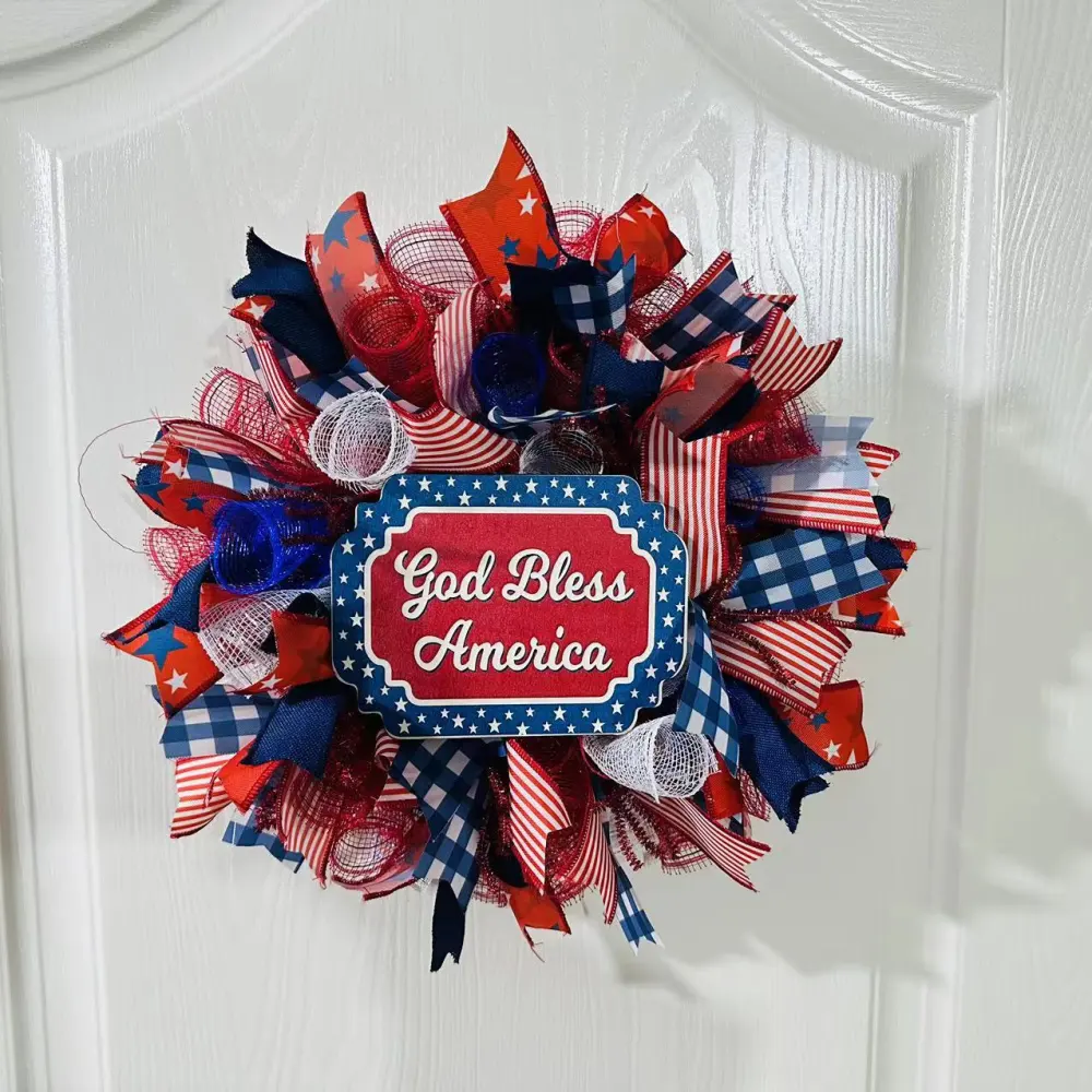 April Independence Day Wreath A Modern Minimalist