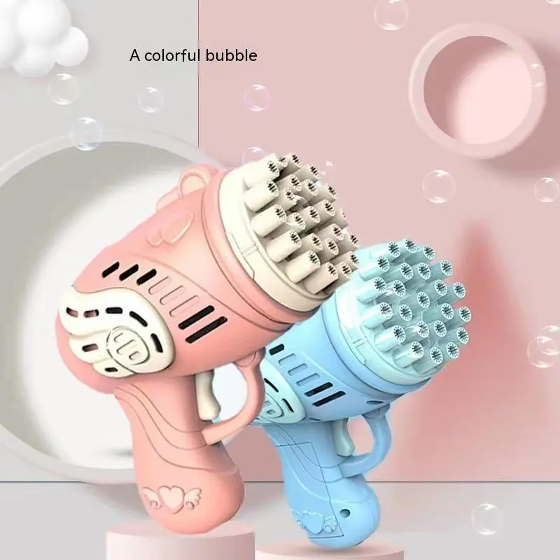 Internet Celebrity Gatling Automatic Bubble Machine Toys