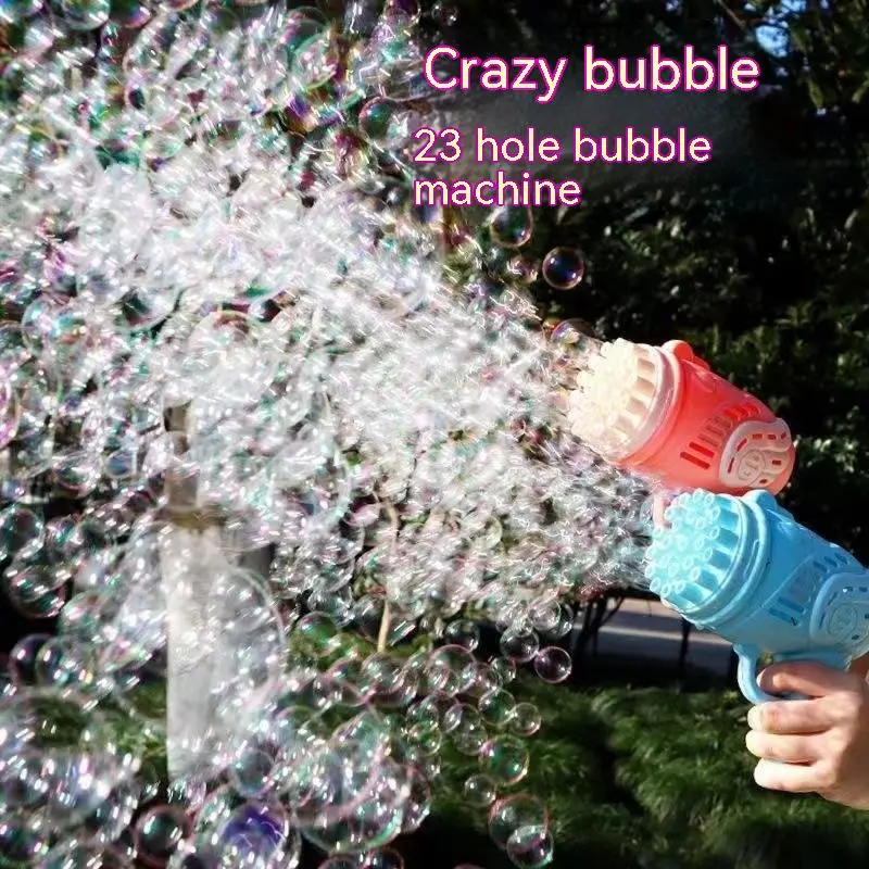 Internet Celebrity Gatling Automatic Bubble Machine Toys