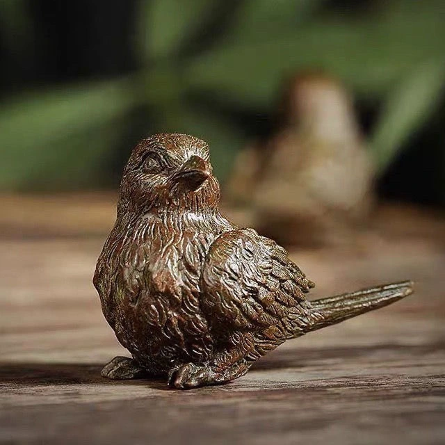 Antique A Little Sparrow Magpie Bird Blessing Ornaments