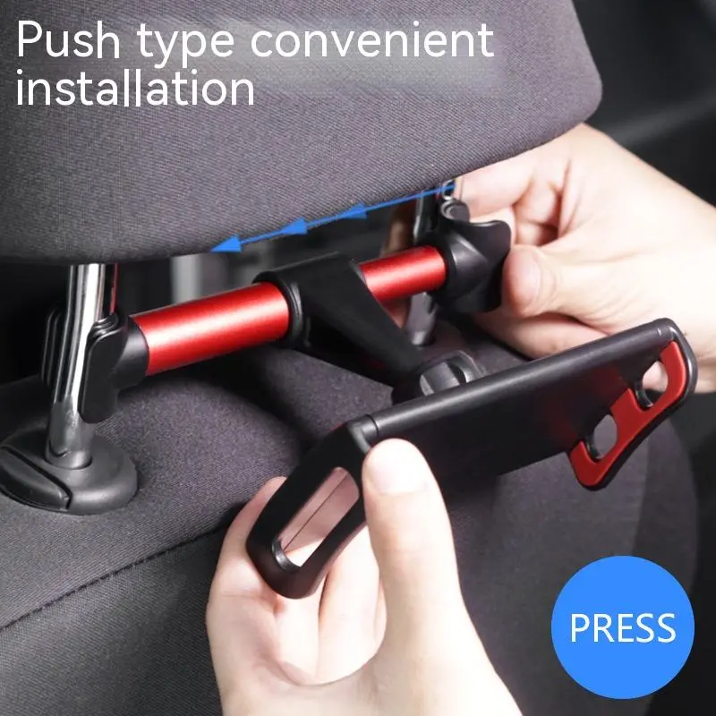 Automotive Headrest Rear Seat Mobile Phone Tablet Computer Stand 360 Degree Rotation