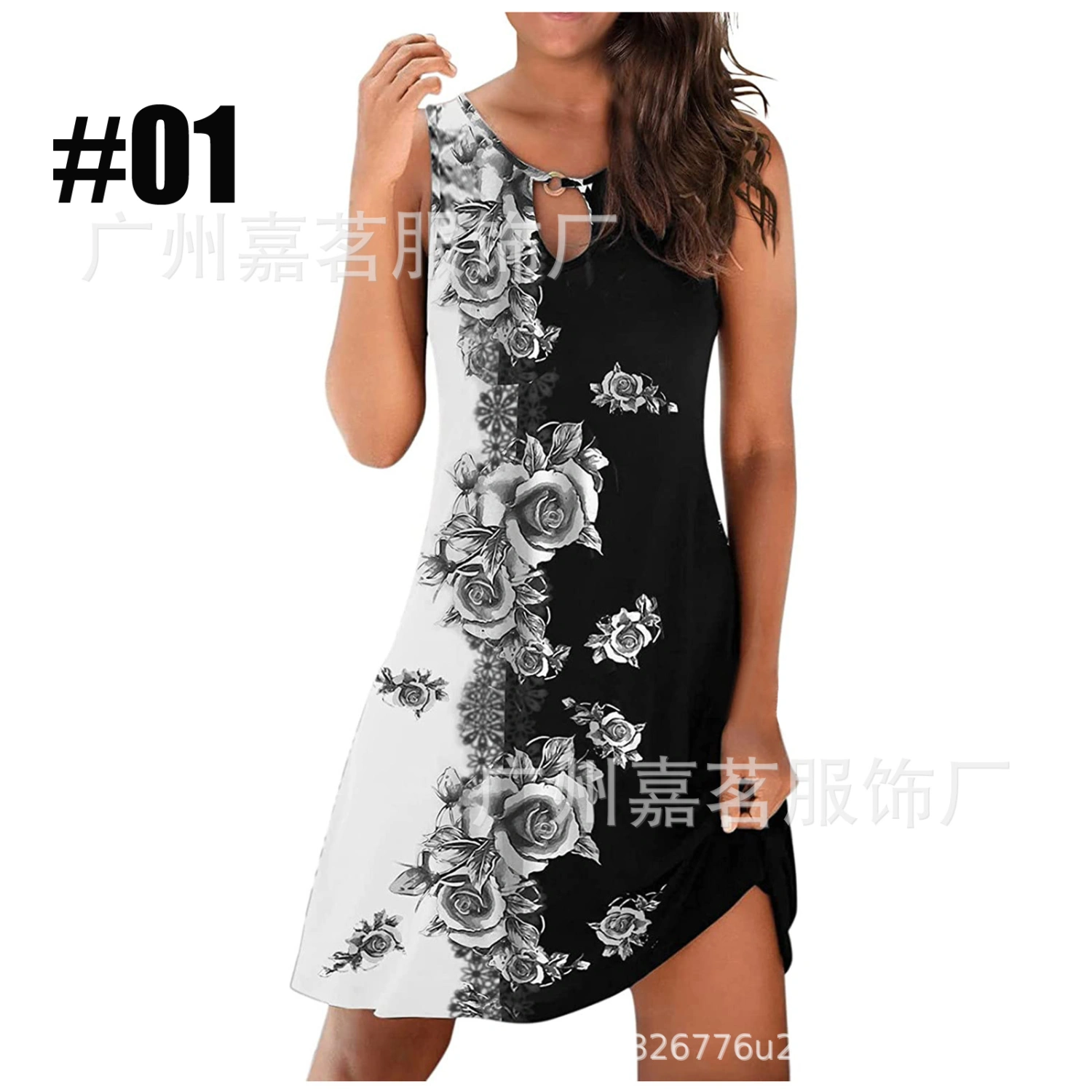 Women's Summer Dress A-line Short Summer Dress