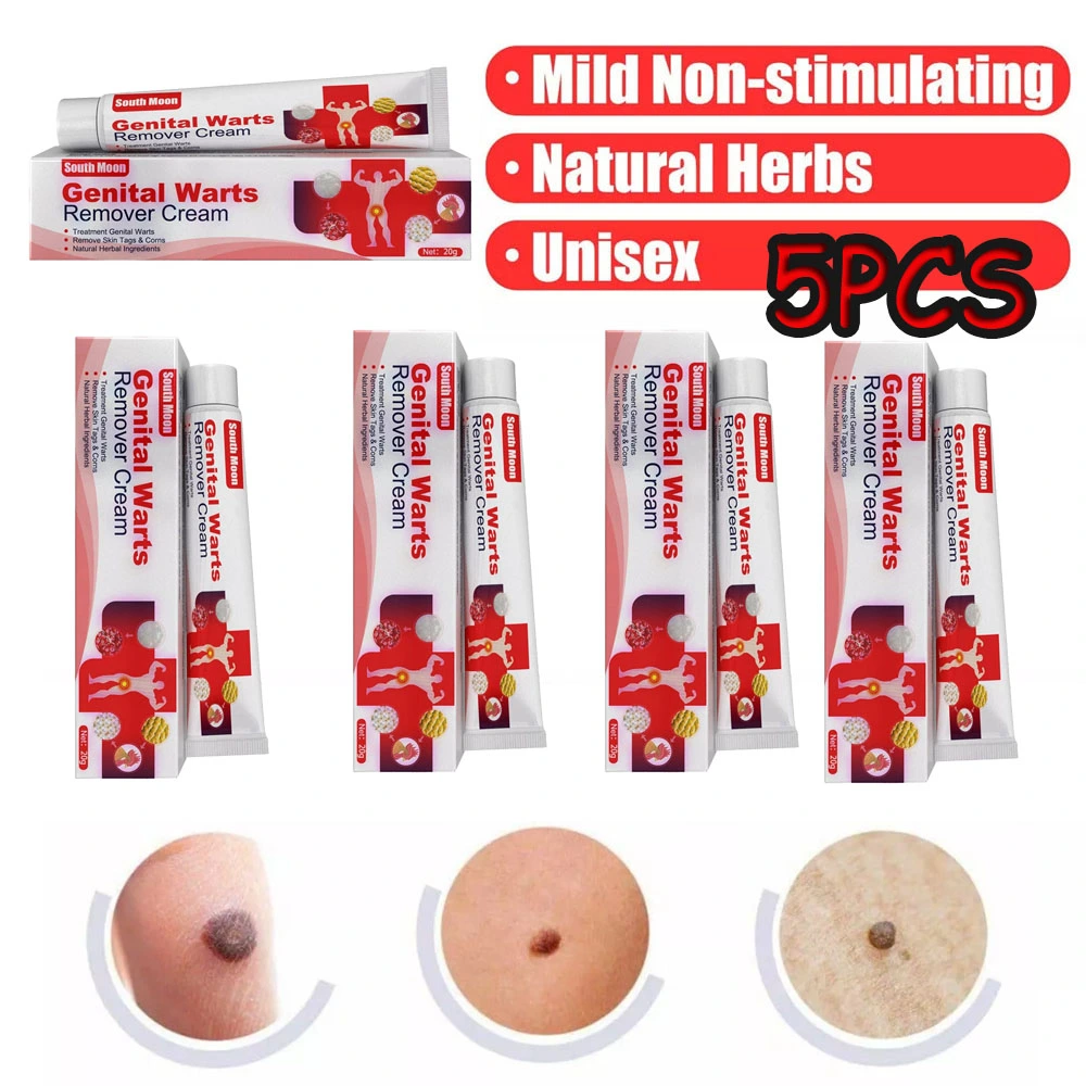 5PCS Genital Wart Herpes Remover Ointment