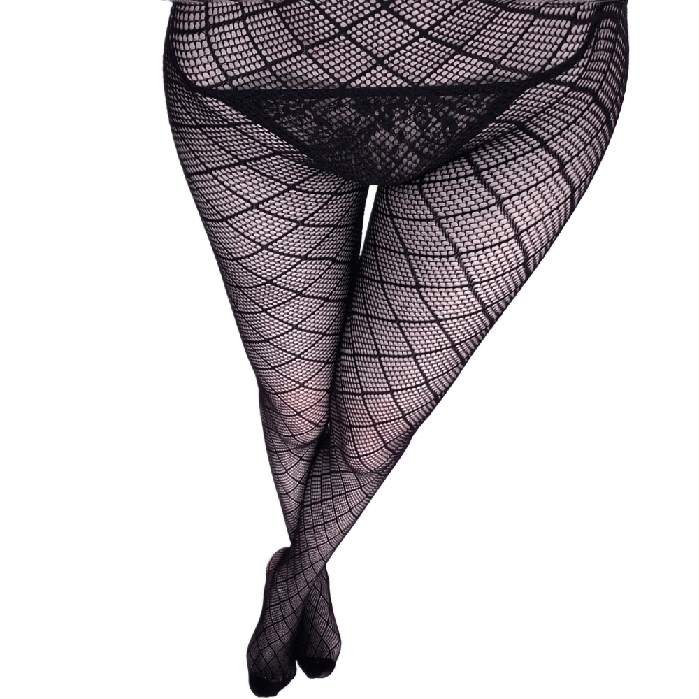 Women Ripped Tights, Hollow-Out Mesh Sheer Pantyhose Stockings for Dating Night, Valentines, Gift for Her