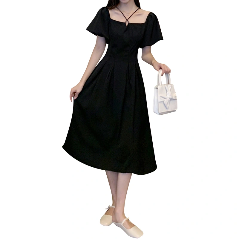 Women Dress, Short Sleeve Off Shoulder Neck Club Prom Celebrity Party High Waist Summer Midi