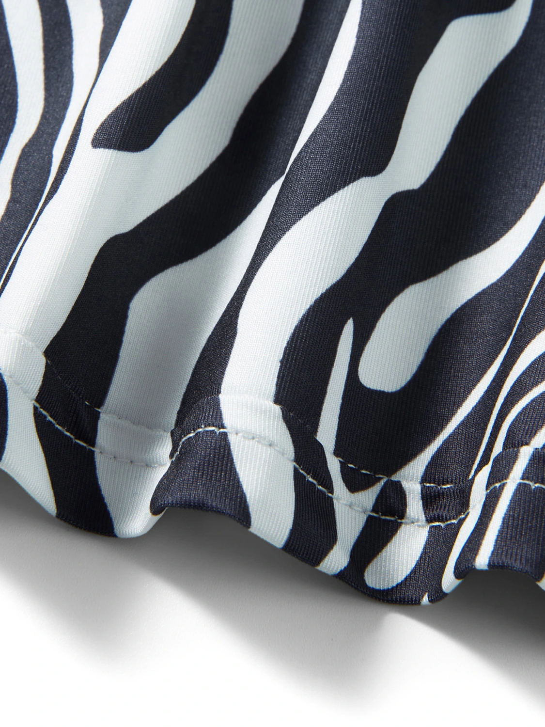 Women Sling Midi Dress Spaghetti Strap Low-cut Open Back Split Solid Color/Zebra Printed Ruched Dresses