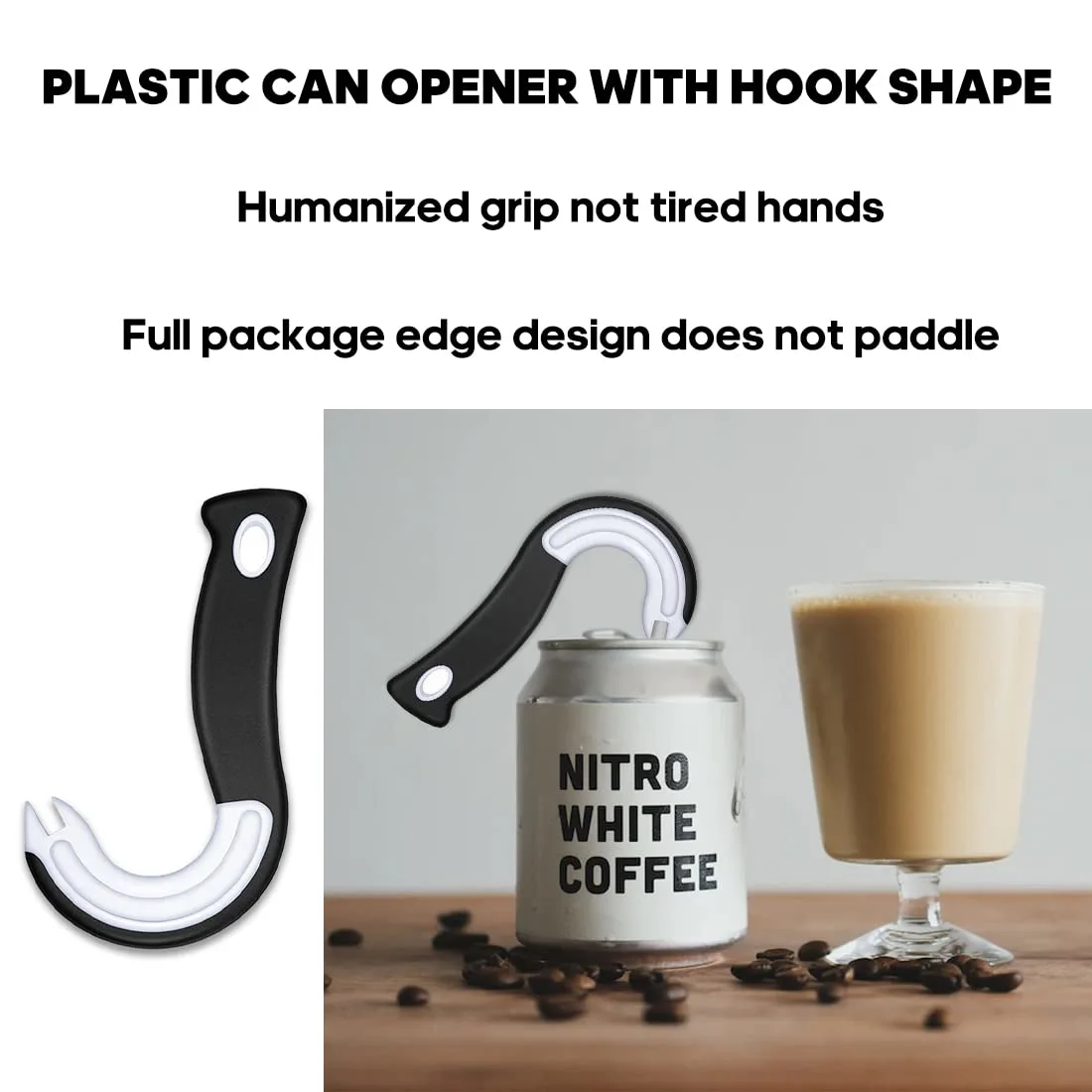 2 Pack Can Opener for Pull Tab Cans Bottles