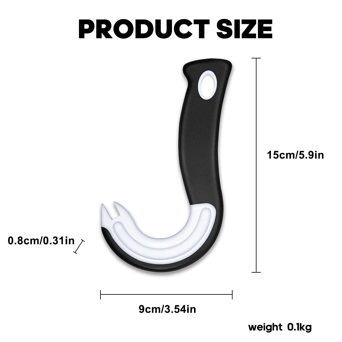 2 Pack J Shape Can Opener Kitchen Opener