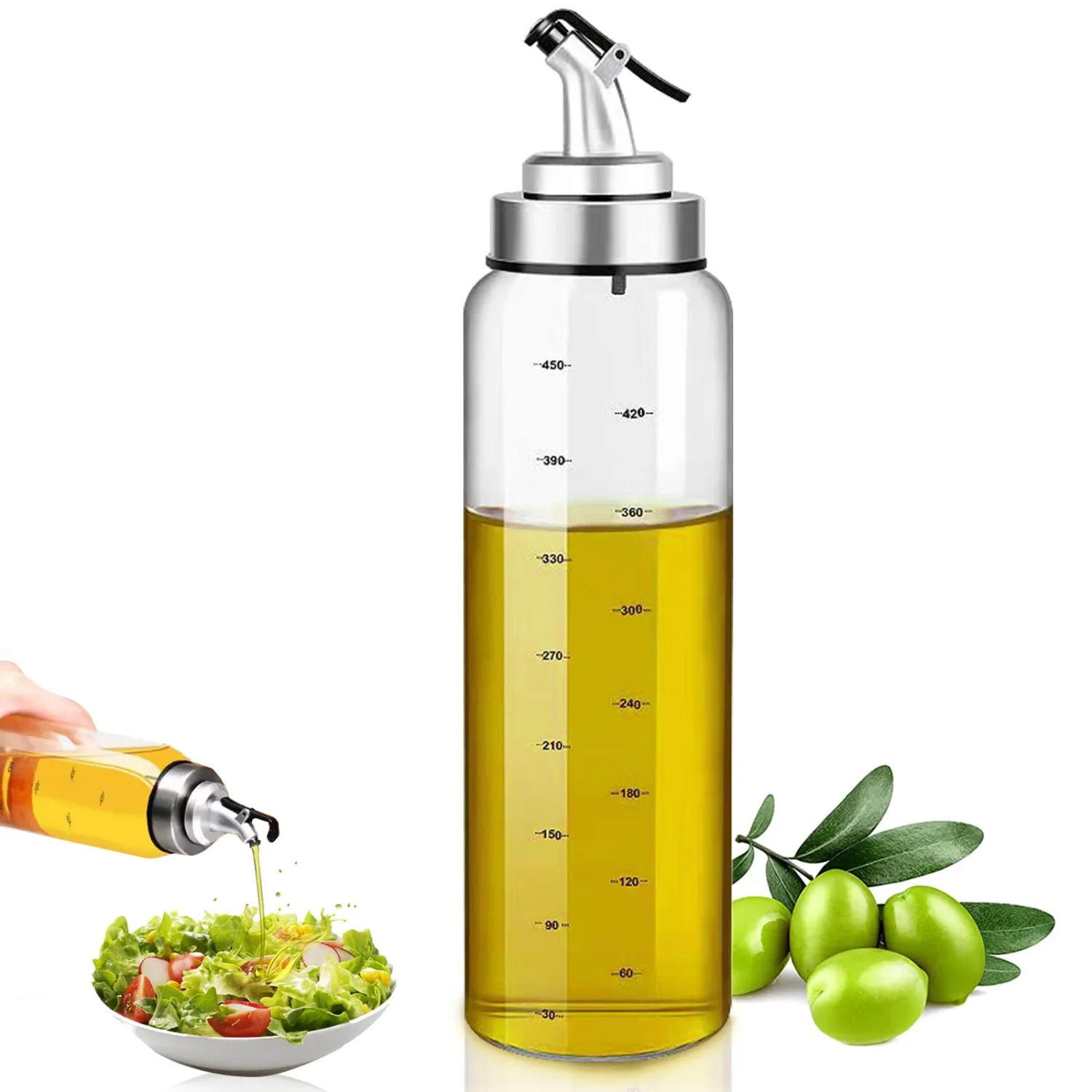 Oil Bottle 500 ml, for Cooking, Grilling, Salad