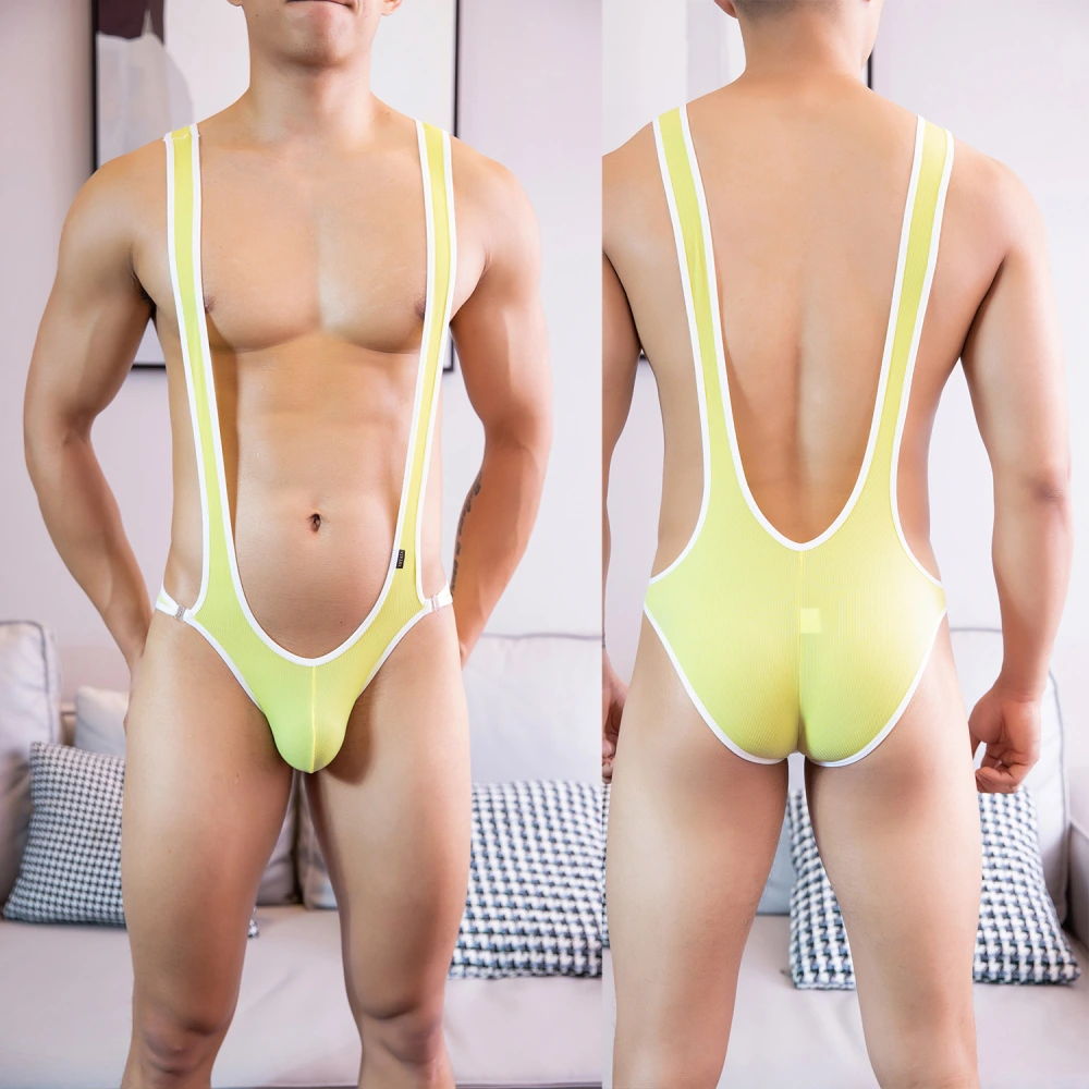 Sexy Jumpsuit High Elastic Thread Male Sexy Even