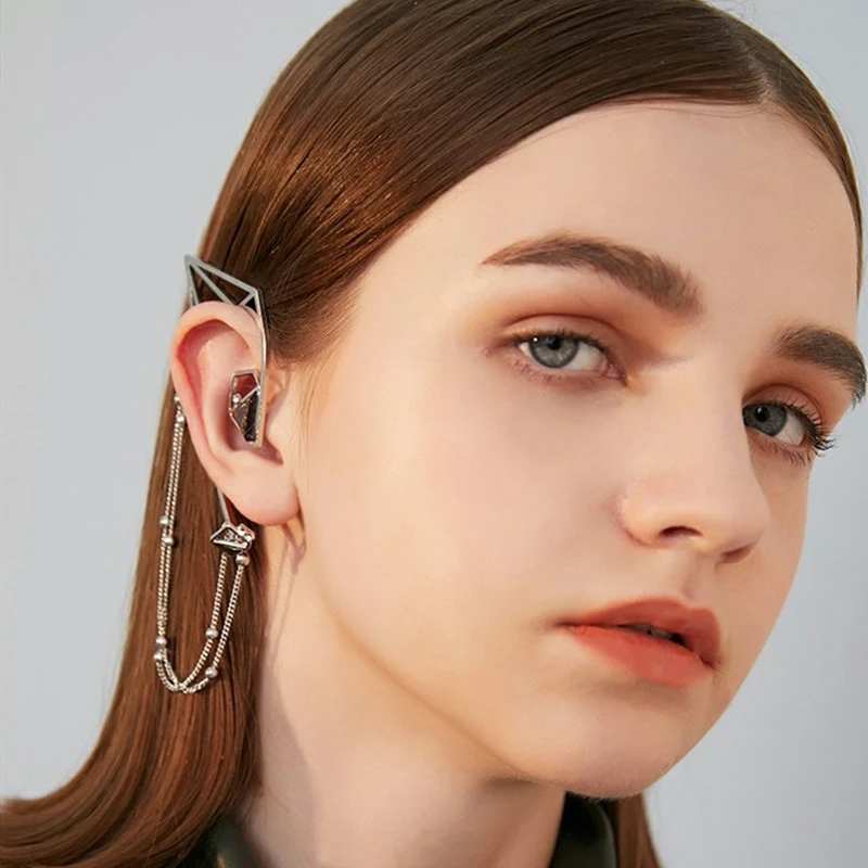 Geometric Element Earhook Temperament Indifferent Niche Design