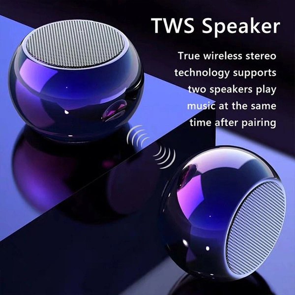 Mini Multifunction Outdoor Sports Portable Smart Bluetooth Speaker True Wireless 9D Hifi Stereo Music Player Cool Bass Subwoofer