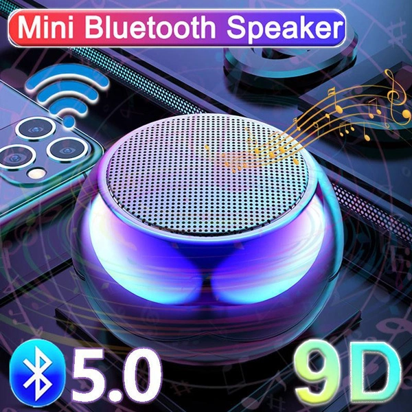 Mini Multifunction Outdoor Sports Portable Smart Bluetooth Speaker True Wireless 9D Hifi Stereo Music Player Cool Bass Subwoofer