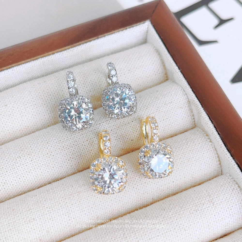 3A Zircon Inlaid Classic Earrings