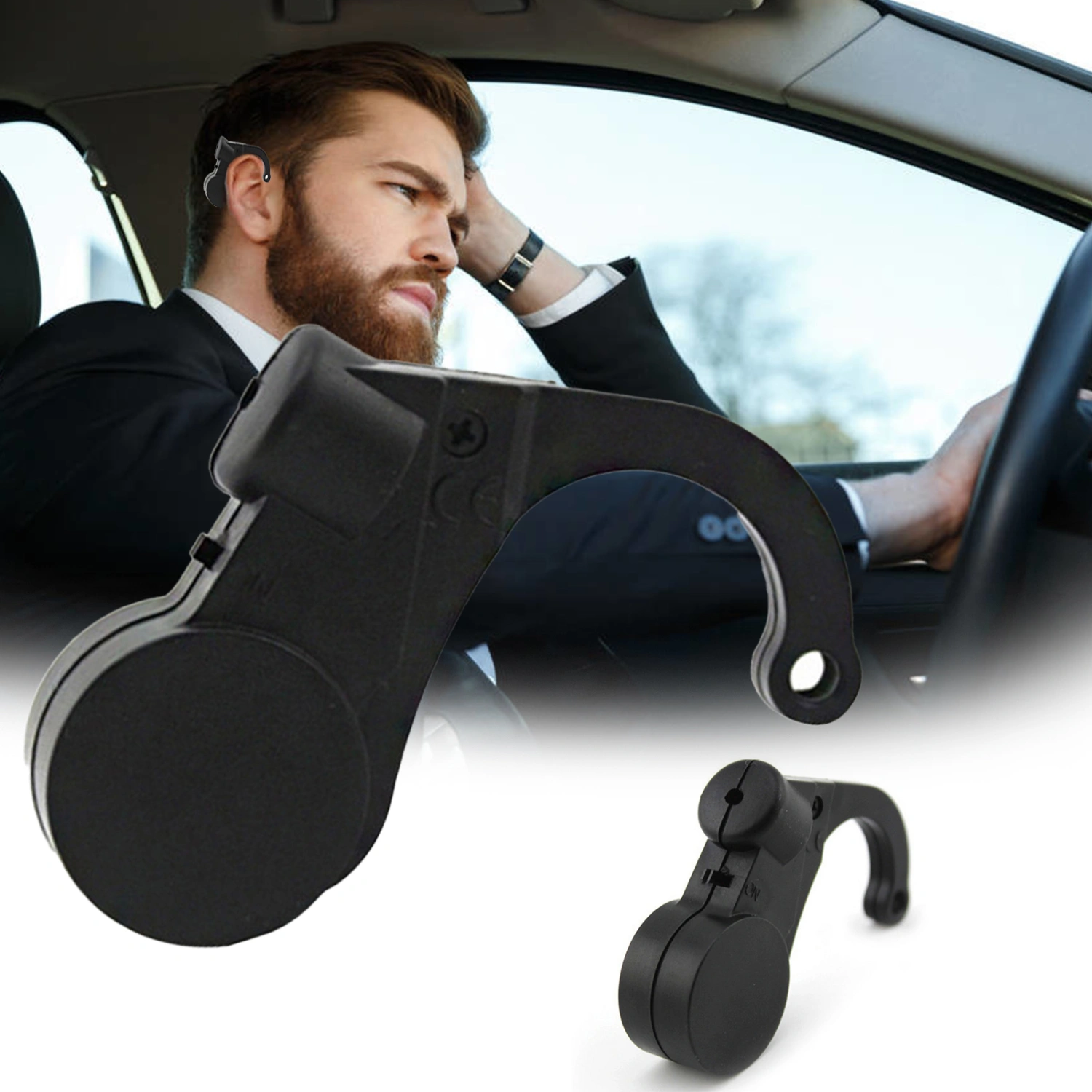 Sleep Alert Anti-Sleep Keep Awake Portable Safety Driving Alarm for Drivers Students Security Guards Workshop Staff
