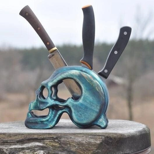 Skull Multifunctional Kitchen Knife Shelf  Supplies