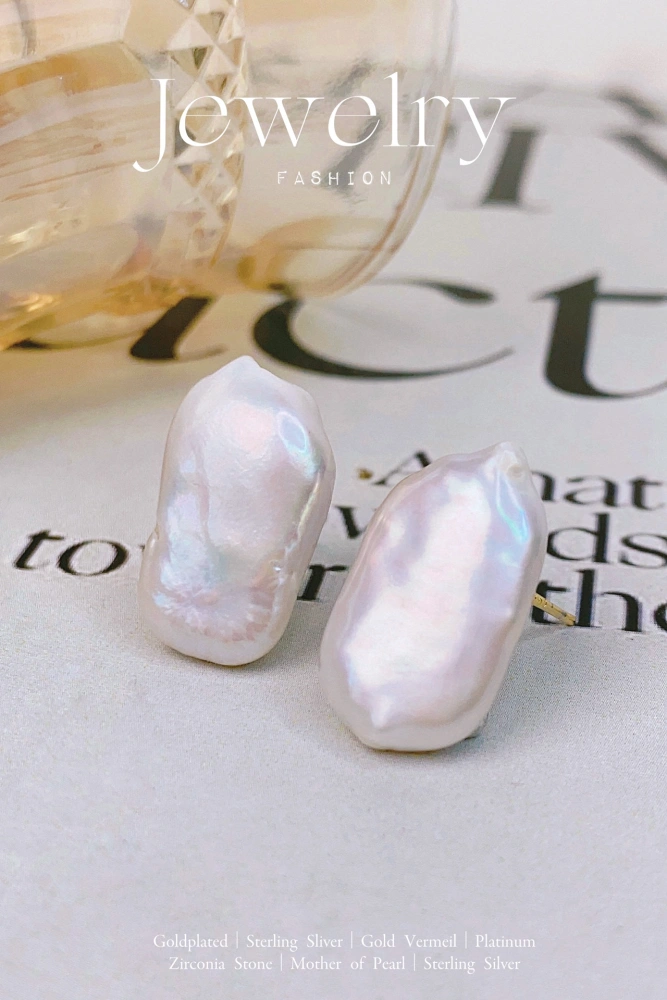 Natural Baroque Ear Studs