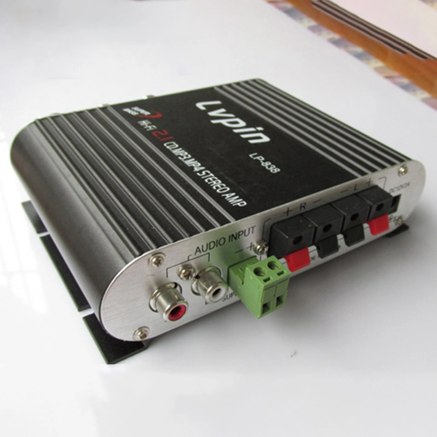 Lvpin838 Subwoofer 2.1 Channels Super Bass HiFi 12V CD MP3 MP4 Stereo Radio Amplifier for Car