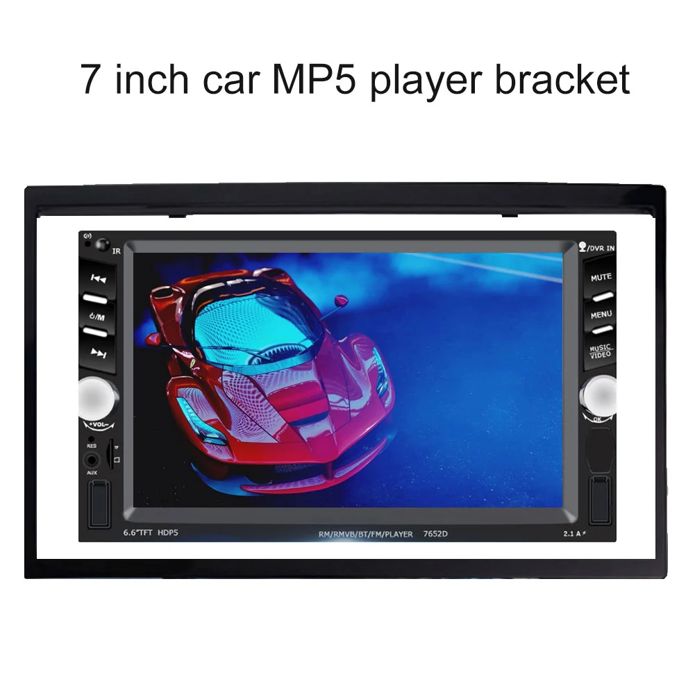 Universal 7 Inch Double Din Car Multimedia Radio MP5 Player Installation Frame
