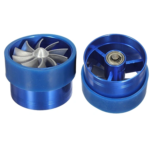 Universal Fuel Gas Saver Air Filter Intake Single Supercharger Turbine Turbo Fan