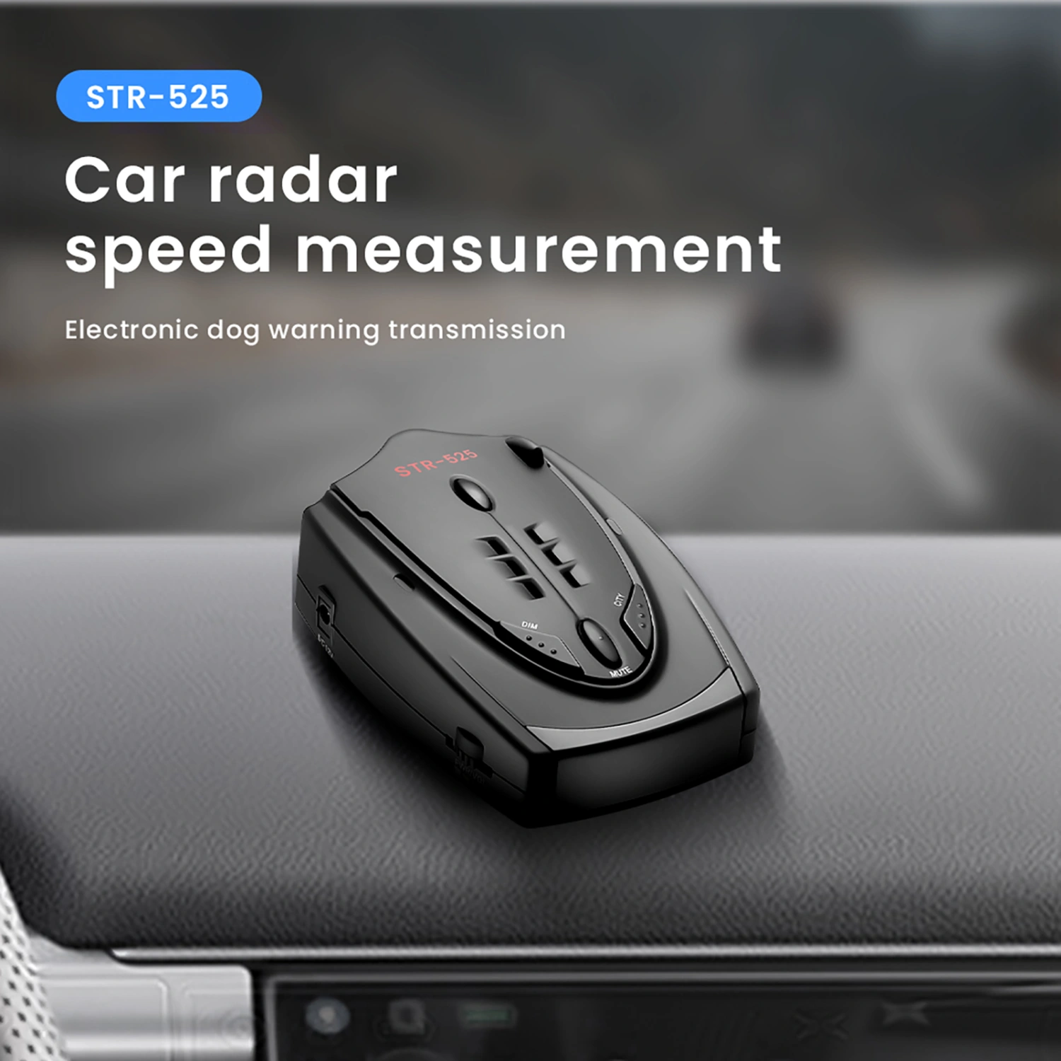 Car Radar Detector Long Range 360 Degree Detecting Plastic Full Frequency Detection Speed Radar Detector for Vehicle
