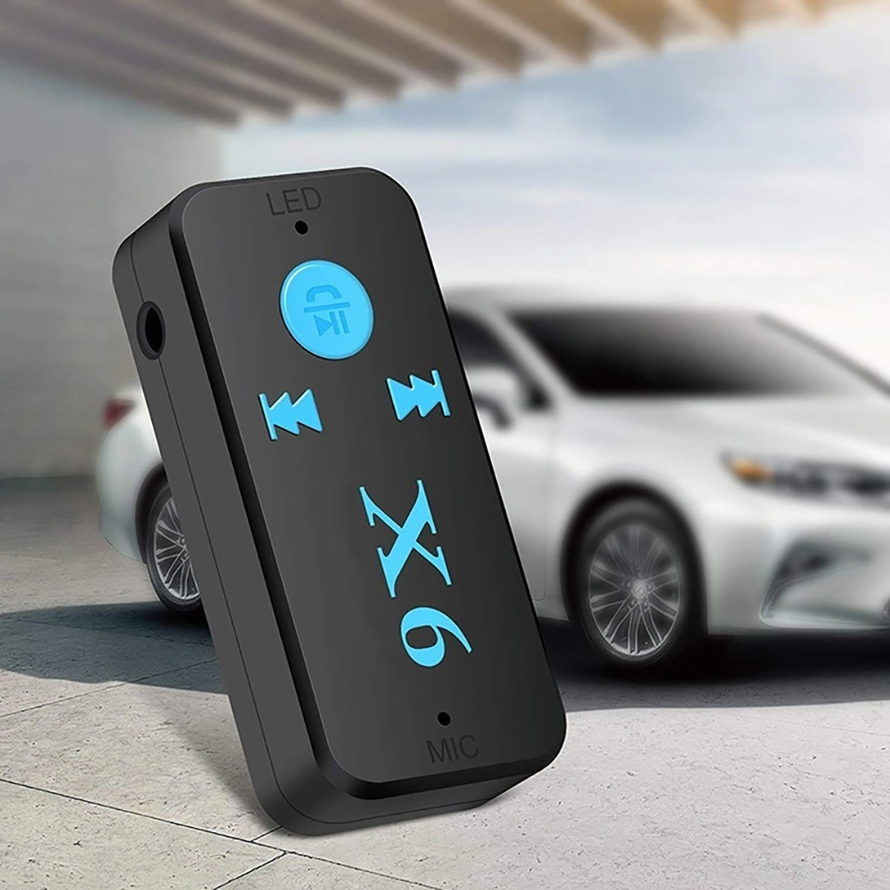 X6 Car 3.5mm Wireless Handsfree Bluetooth-compatible Audio Stereo Music Receiver Adapter