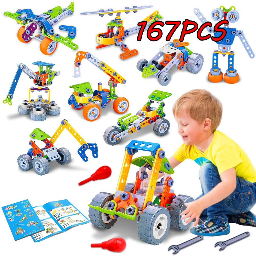 167PCS Building Blocks 10-in-1 Educational Toys